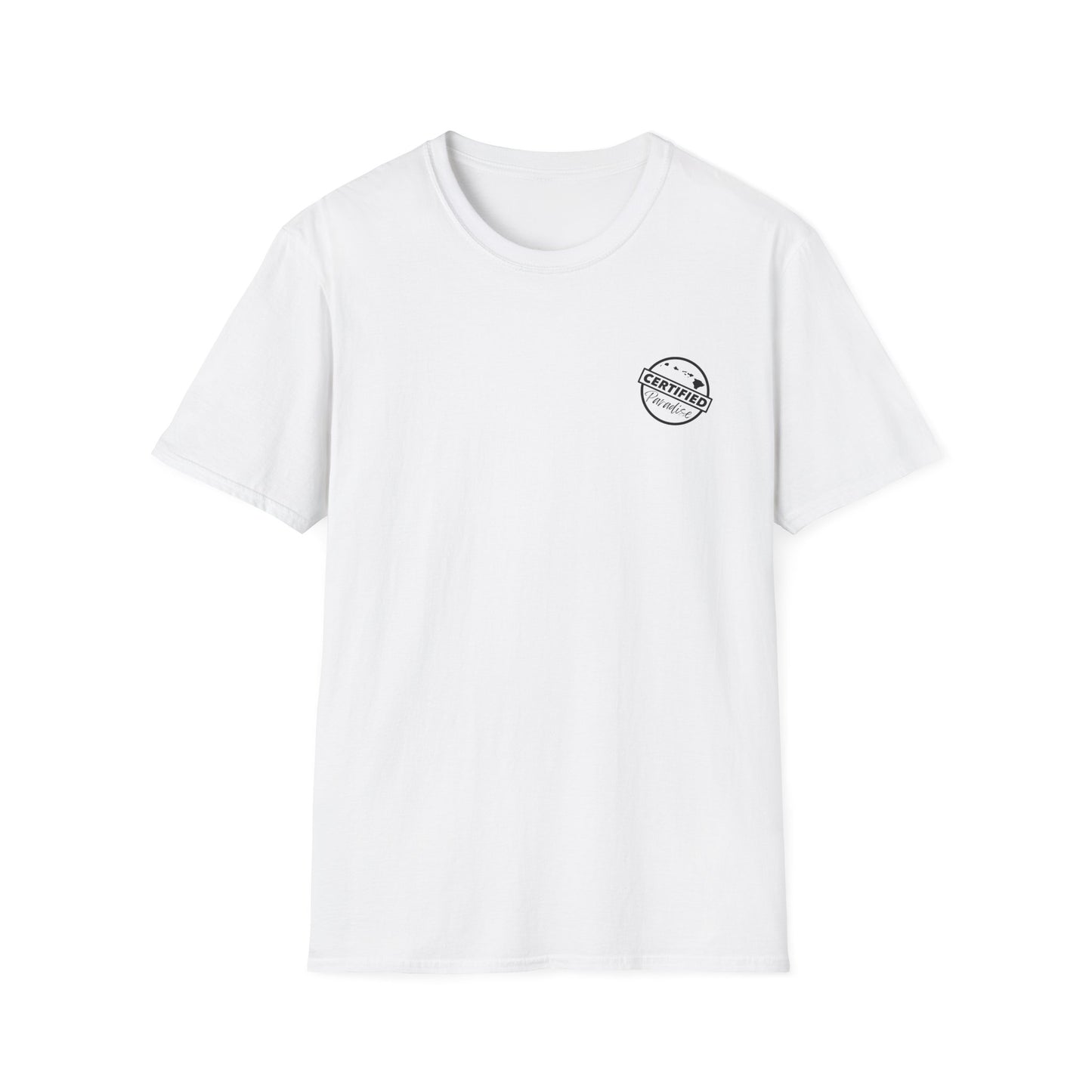 Certified Paradise Dark Logo Unisex Softstyle T-Shirt