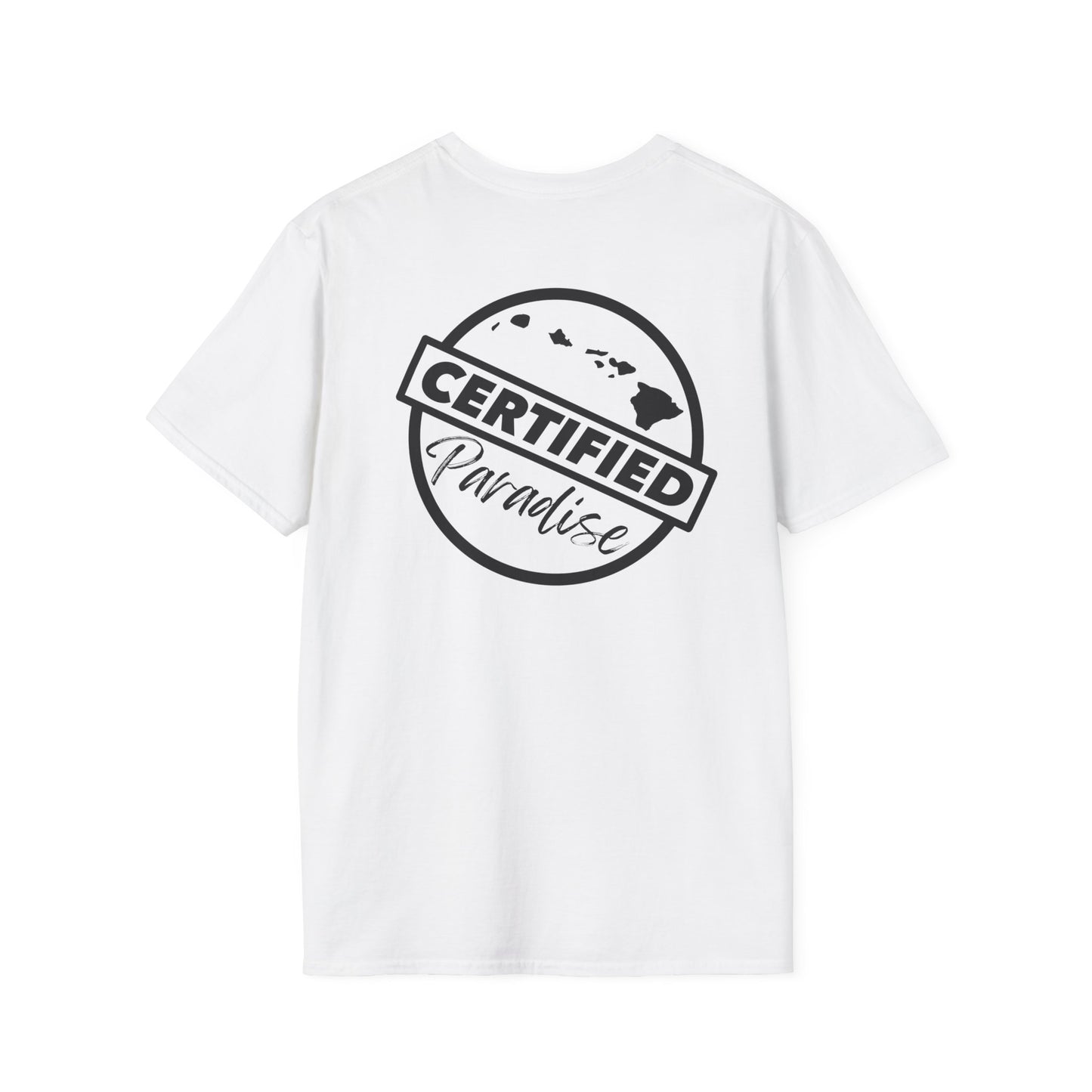 Certified Paradise Dark Logo Unisex Softstyle T-Shirt