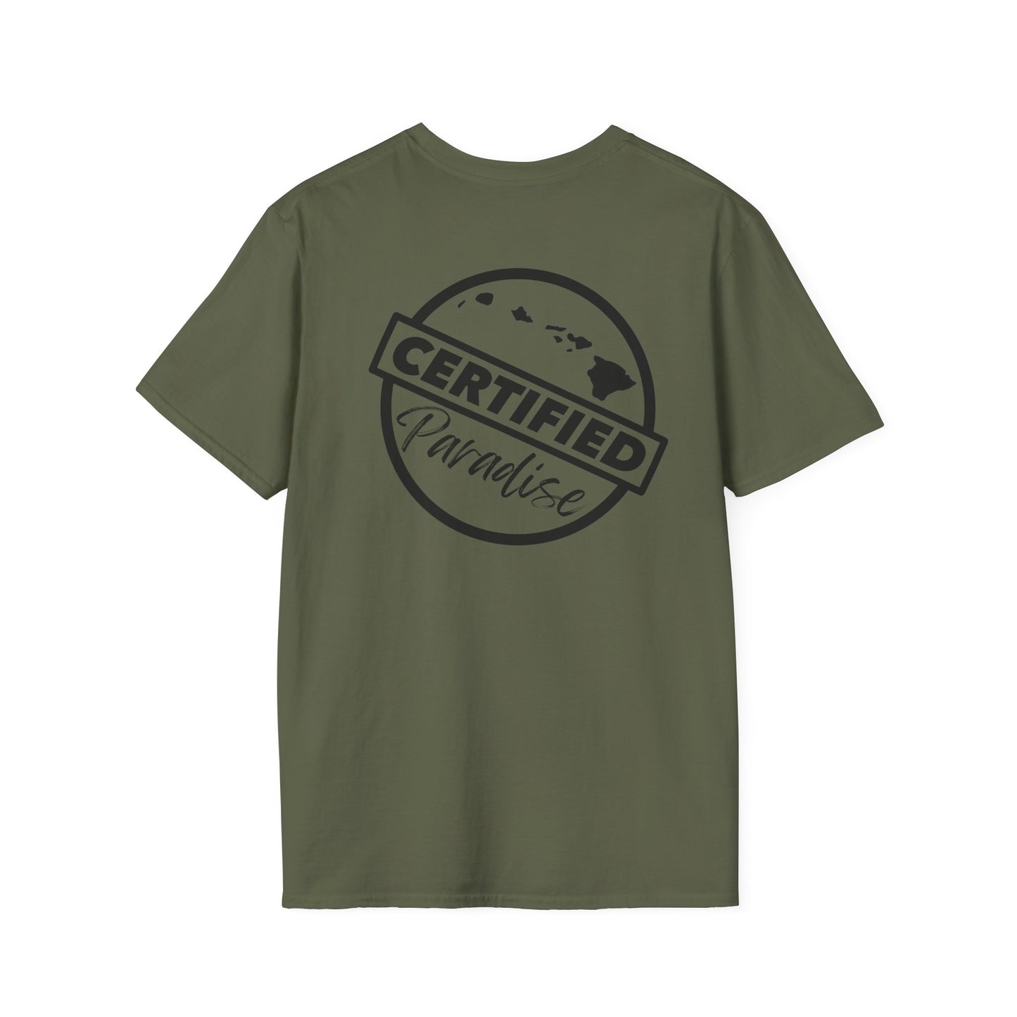 Certified Paradise Dark Logo Unisex Softstyle T-Shirt