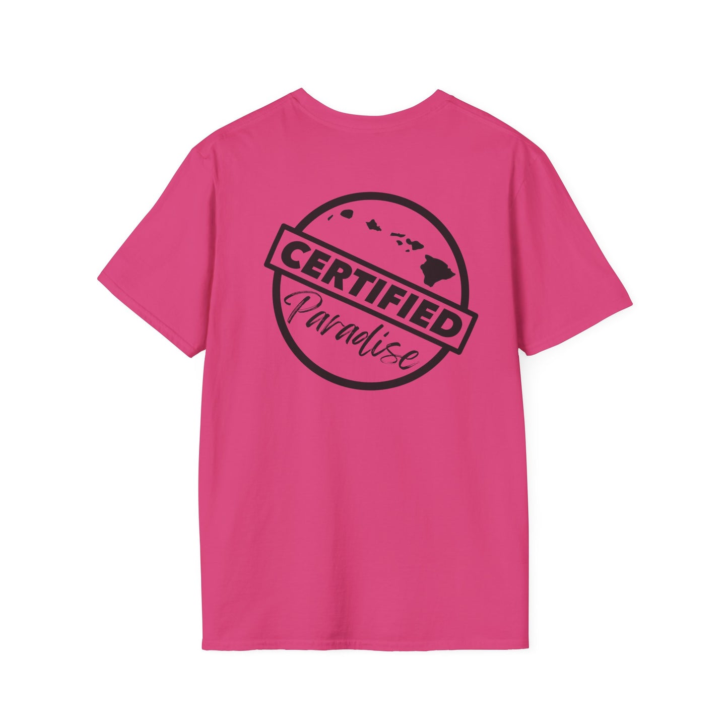 Certified Paradise Dark Logo Unisex Softstyle T-Shirt