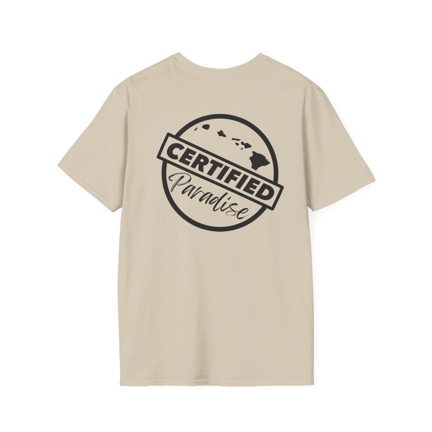 Certified Paradise Dark Logo Unisex Softstyle T-Shirt